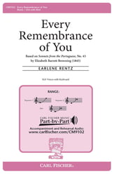 Every Remembrance of You SSA choral sheet music cover